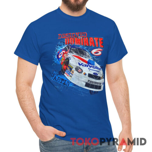 Vintage 90s Nascar Mark Martin 6 Designed To Dominate Shirt