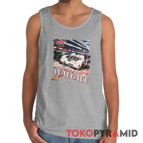 Vintage 90s Nascar Rusty Wallace 2 Miller Lite Tank Top