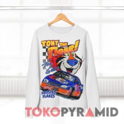 Vintage 90s Nascar Terry Labonte Tony The Tiger Kellogg's Frosted Flakes T-shirt 2 Vintage 90s Nascar Terry Labonte Tony The Tiger Kellogg's Frosted Flakes White Sweatshirt