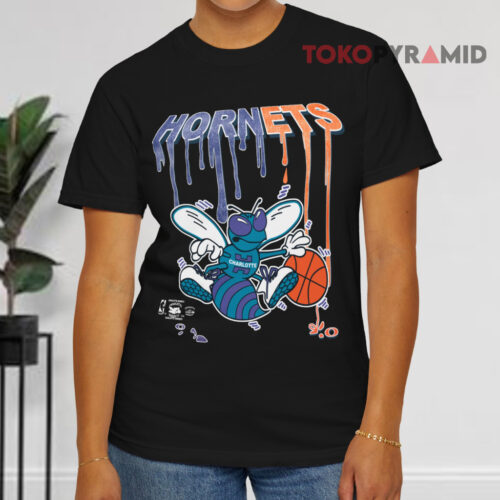 Vintage 90s Nba Charlotte Hornets Black T shirt
