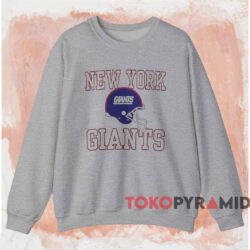 Vintage 90s New York Giants Football Helmet Shirt 3 Vintage 90s New York Giants Football Helmet Shirt Grey Sweatshirt