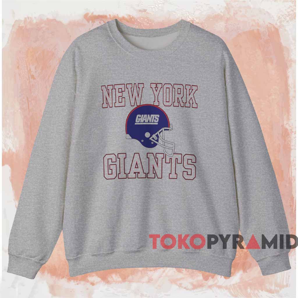 Vintage 90s New York Giants Football Helmet Shirt Grey Sweatshirt Vintage 90s New York Giants Football Helmet Shirt Grey Sweatshirt