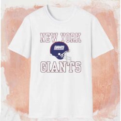 Vintage 90s New York Giants Football Helmet Shirt White T shirt