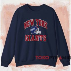 Vintage 90s New York Giants Nfl Football Shirt Navy Sweatshirt