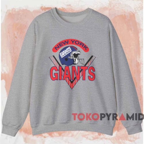 Vintage 90s New York Giants Nfl Shirt Grey Sweatshirt