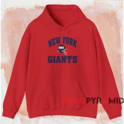 Vintage 90s New York Giants Shirt Red Hoodie