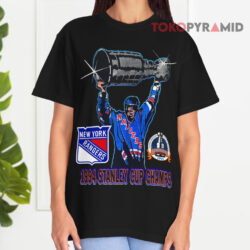 Vintage 90's New York Rangers Nhl 1994 Stanley Cup Champion Mark Messier Black T shirt