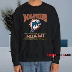 Vintage 90s Nfl Miami Dolphins Shirt Black Sweatshirt