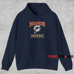Vintage 90s Nfl Miami Dolphins Shirt Navy Hoodie