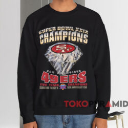 Vintage 90s NFL Super Bowl XXIX Champions T-shirt 4 Vintage 90s Nfl Super Bowl Xxix Champions T shirt Black Sweatshirt