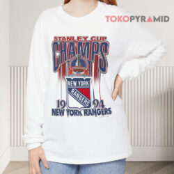 Vintage 90s Nhl New York Rangers Stanley Cup Champion 1994 Long sleeved