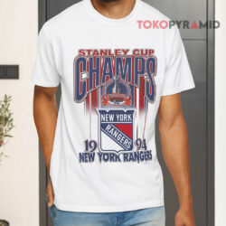 Vintage 90s Nhl New York Rangers Stanley Cup Champion 1994 White T shirt