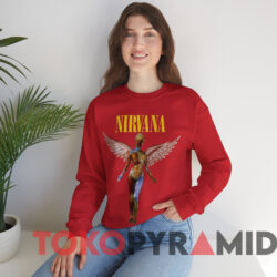 Vintage 90s Nirvana In Utero T-Shirt 2 Vintage 90s Nirvana In Utero T shirt Red Sweatshirt