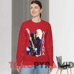 Vintage 90s Nirvana Kurt Cobain T-shirt 2 Vintage 90s Nirvana Kurt Cobain T shirt Red Sweatshirt