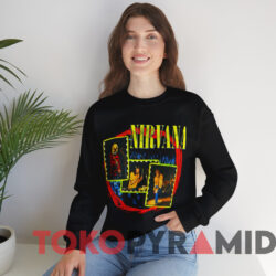 Vintage 90s Nirvana Tour T-Shirt 2 Vintage 90s Nirvana Tour T shirt Black Sweatshirt