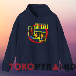 Vintage 90s Nirvana Tour T-Shirt 3 Vintage 90s Nirvana Tour T shirt Navy Hoodie