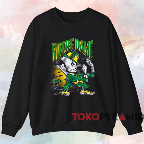 Vintage 90s Notre Dame Fighting Irish Shirt Black Sweatshirt Vintage 90s Notre Dame Fighting Irish Shirt Black Sweatshirt