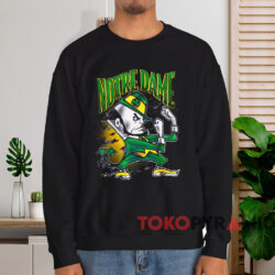 Vintage 90s Notre Dame Fighting Irish Shirt 4 Vintage 90s Notre Dame Fighting Irish Shirt Black Sweatshirt