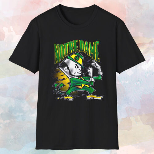 Vintage 90s Notre Dame Fighting Irish Shirt Black T shirt Vintage 90s Notre Dame Fighting Irish Shirt Black T shirt