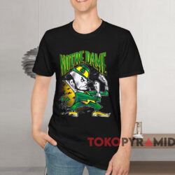 Vintage 90s Notre Dame Fighting Irish Shirt Black T shirt