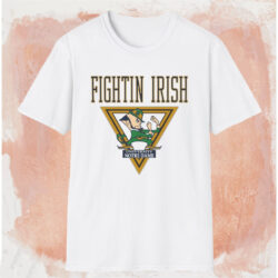 Vintage 90s Notre Dame Fighting Irish Shirt White T shirt