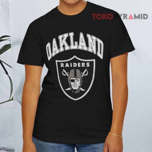 Vintage 90s Oakland Raiders Nfl Football Black T shirt