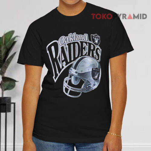 Vintage 90s Oakland Raiders Nfl Football Black T shirt