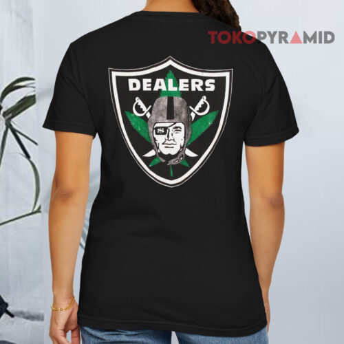 Vintage 90s Oakland Raiders Weed Dealers T shirt Back