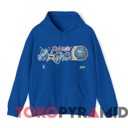 Vintage 90s Orlando Magic Spell out Nba T shirt Blue Hoodie