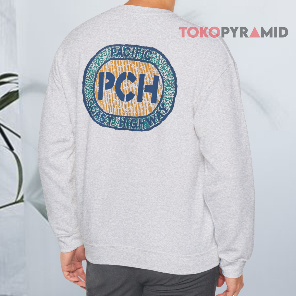 Vintage 90s Pch Pacific Coast Highway Sweatshirt Back Vintage 90s Pch Pacific Coast Highway Sweatshirt Back