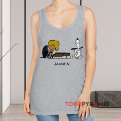 Vintage 90s Peanuts Snoopy And Schroeder Jammin Shirt 2 Vintage 90s Peanuts Snoopy And Schroeder Jammin Tank Top