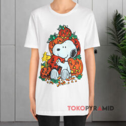 Vintage 90s Peanuts Snoopy Woodstock Halloween White T shirt