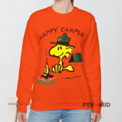 Vintage 90s Peanuts Woodstock Happy Camper Sweatshirt