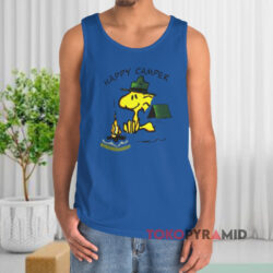 Vintage 90s Peanuts Woodstock Happy Camper Tank Top