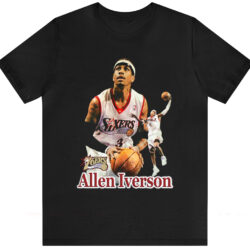 Vintage 90s Philadelphia Allen Iverson 76ers T-Shirt 5 Vintage 90s Philadelphia Allen Iverson 76ers T shirt