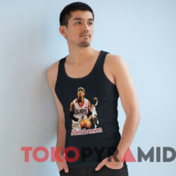 Vintage 90s Philadelphia Allen Iverson 76ers T-Shirt 4 Vintage 90s Philadelphia Allen Iverson 76ers T shirt Black TankTop