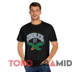 Vintage 90s Philadelphia Eagles Logo Nfl T shirt Black T shirt