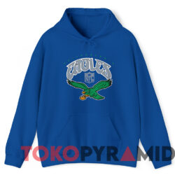 Vintage 90s Philadelphia Eagles Logo NFL T-shirt 2 Vintage 90s Philadelphia Eagles Logo Nfl T shirt Blue Hoodie