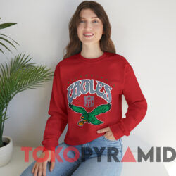 Vintage 90s Philadelphia Eagles Logo NFL T-shirt 3 Vintage 90s Philadelphia Eagles Logo Nfl T shirt Red Sweatshirt