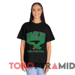 Vintage 90s Philadelphia Eagles Old Logo T shirt Black T shirt