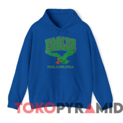 Vintage 90s Philadelphia Eagles Old logo T-Shirt 2 Vintage 90s Philadelphia Eagles Old Logo T shirt Blue Hoodie