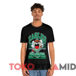 Vintage 90s Philadelphia Eagles Tasmanian Devil Nfl T shirt Black T shirt