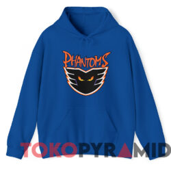 Vintage 90s Philadelphia Phantoms T shirt Blue Hoodie