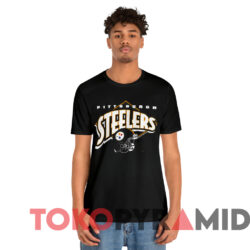 Vintage 90s Pittsburgh Steelers Helmet Nfl T shirt Black T shirt