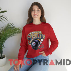 Vintage 90s Pittsburgh Steelers Helmet Nfl T shirt Red Sweatshirt