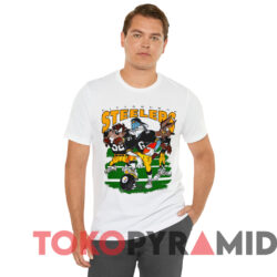 Vintage 90s Pittsburgh Steelers Looney Tunes Nfl T shirt White T shirt