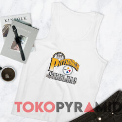 Vintage 90s Pittsburgh Steelers NFL Football T-shirt 4 Vintage 90s Pittsburgh Steelers Nfl Football T shirt White TankTop