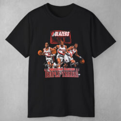 Vintage 90s Portland Trail Blazers Triple Threat T shirt