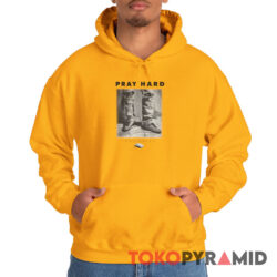 Vintage 90s Pray Hard Shirt 1 Thessalonians 517 Christian Bible Quote Hoodie