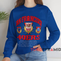 Vintage 90s San Francisco 49ers Football T-shirt 3 Vintage 90s San Francisco 49ers Football T shirt Blue Sweatshirt